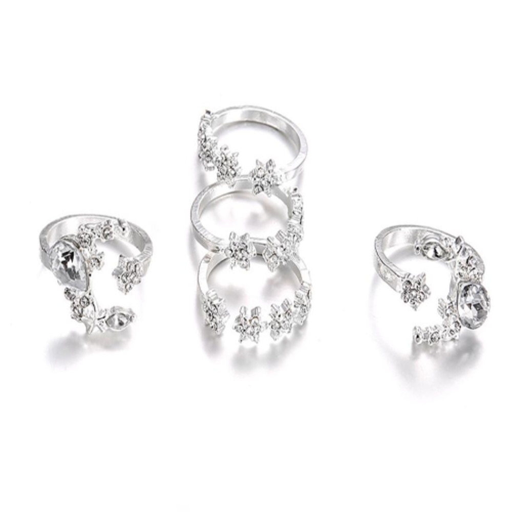 Boho 5 Piece Rings Set - Picture 4 of 6